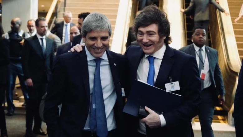 Milei celebró el auxilio de EEUU y ponderó a Luis Caputo