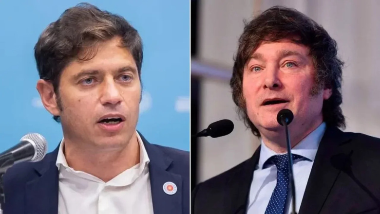 Una encuesta mide un hipotético mano a mano electoral entre Milei y Kicillof en el conurbano