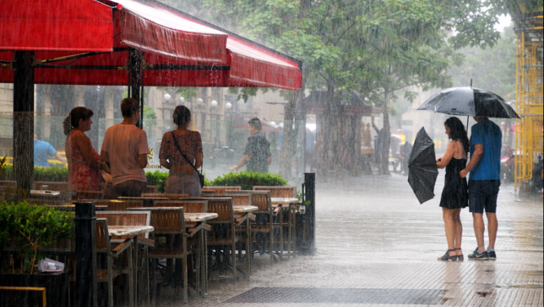 Tormentas fuertes y alertas de nivel naranja y amarillo en toda la provincia