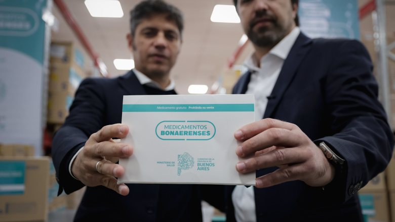 Kicillof recorrió un Hospital y visitó el depósito de Medicamentos Bonaerenses