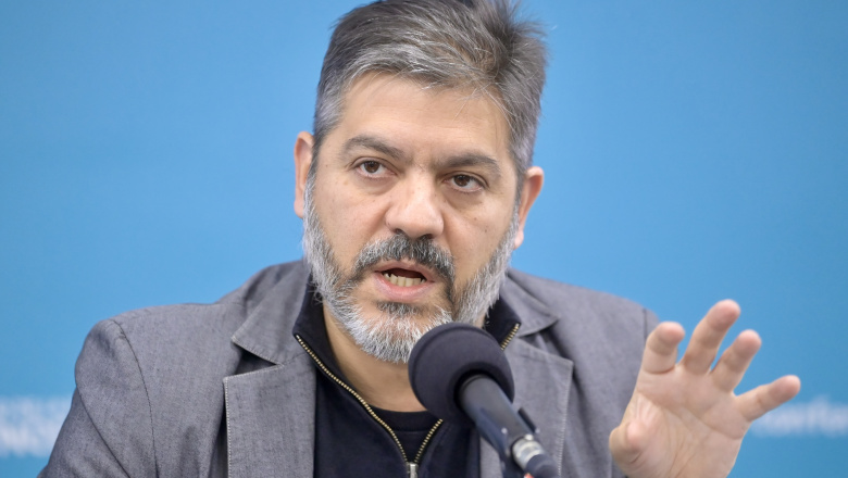 Ministro de gobierno Carlos Bianco encabezó la conferencia de prense junto a Gabriel Katopodis y Juan Cuattromo