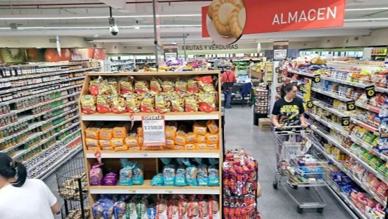 El índice de confianza empresarial de supermercados fue de -0,4% en junio