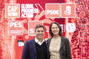 Kicillof se reunió con el presidente Gustavo Petro y la vice del Parlamento Europeo, Katarina Barley