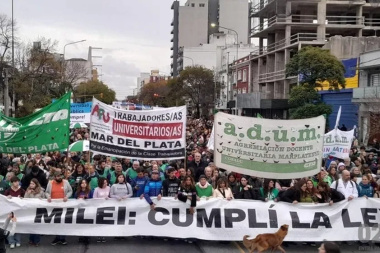 El reclamo por el financiamiento universitario fue masivo y el gobierno lo tildó de "acto opositor"