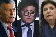 Milei, Bullrich y Macri: cómo están sus porcentajes de voto seguro