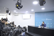 El ministro de Gobierno Carlos Bianco brindó una conferencia de prensa semanal